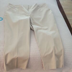 Ann Taylor Factory Beige Cropped Pants